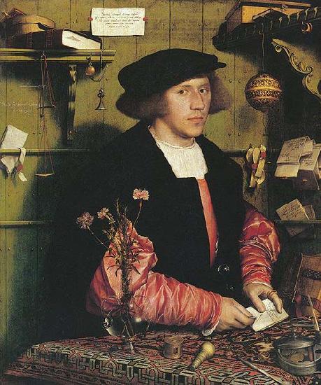 Hans holbein the younger Portrait of the Merchant Georg Gisze Germany oil painting art